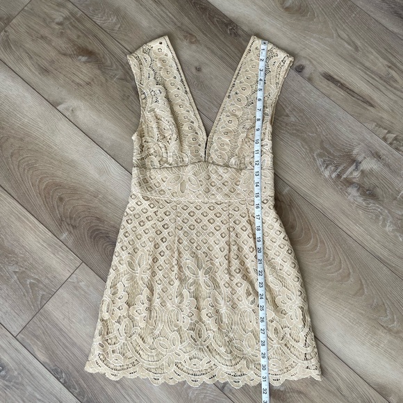 Free People One Million Lover Cream Lace Dress - Picture 14 of 15